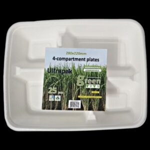 Sugarcane 4 Compartment Plates image