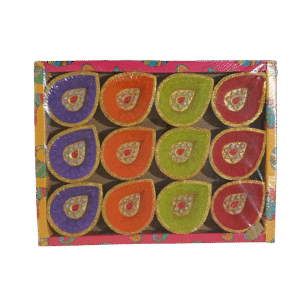 12 PC SMALL DIYA W/O WAX