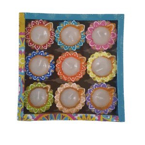 9 PC SMALL DIYA WAX