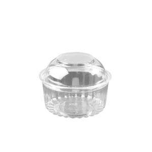 12 Oz Clear Dome Hinged Lid Plastic Show Bowl