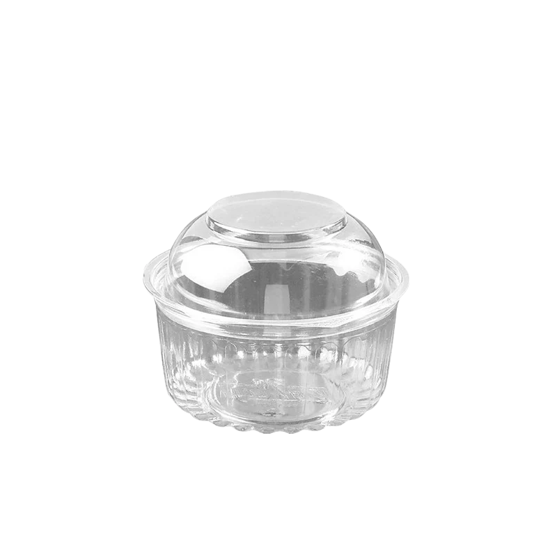 12 Oz Clear Dome Hinged Lid Plastic Show Bowl