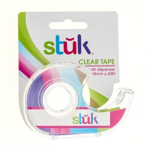 Tape Clear w Dispenser 18mm x 20M