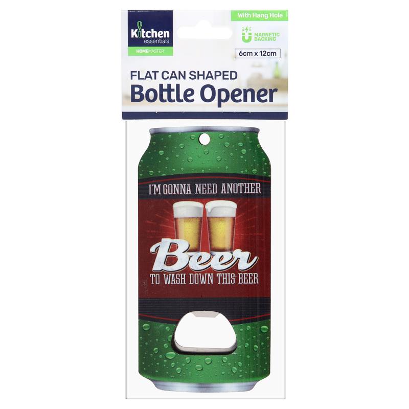 Man Cave Accessories Bottle Opener Magnetic Flat Can Shaped