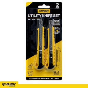 Knife Utility Metal Barrel with Locking Mechanism 12 Blades in 1 - Image 1