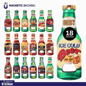 Man Cave Accessories Bottle Opener Magnetic Flat Bottle Shaped - Image 1