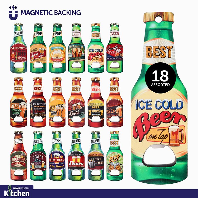 Man Cave Accessories Bottle Opener Magnetic Flat Bottle Shaped