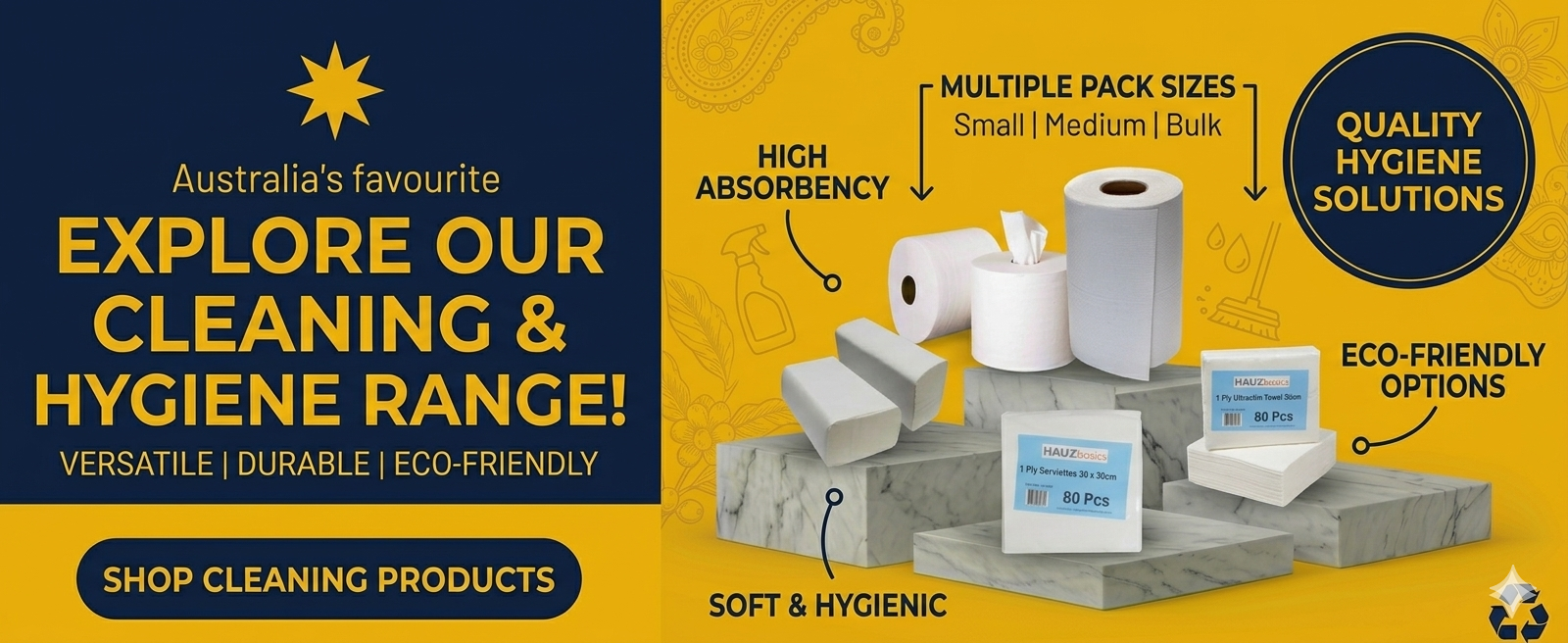 Commercial cleaning supplies wholesale Australia including janitorial products, cleaning chemicals, workplace hygiene solutions and industrial cleaning supplies.