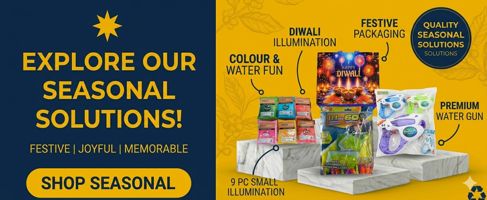 Seasonal products wholesale Australia including holiday supplies, festive products, event essentials and seasonal retail items.