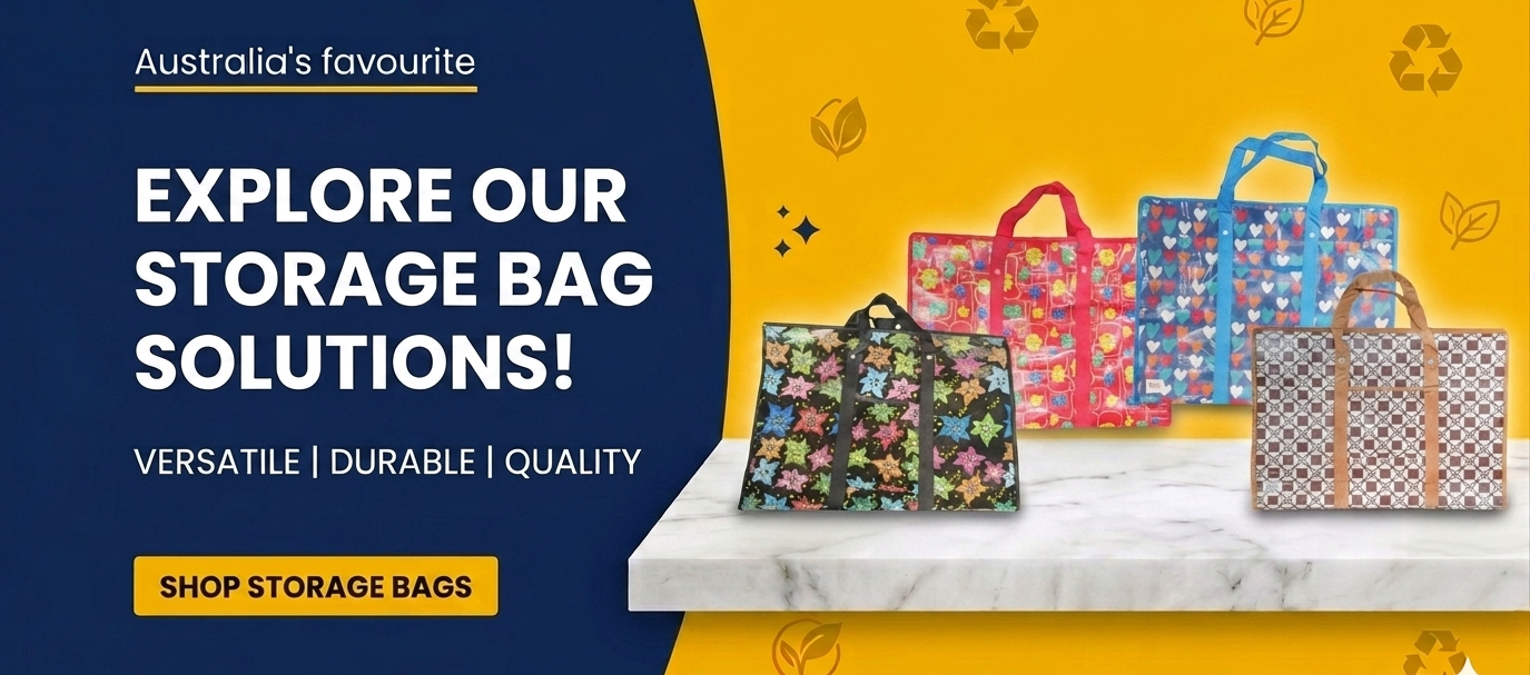 Storage bags wholesale Australia including zip lock bags, resealable bags, freezer bags, food storage bags and commercial packaging supplies.