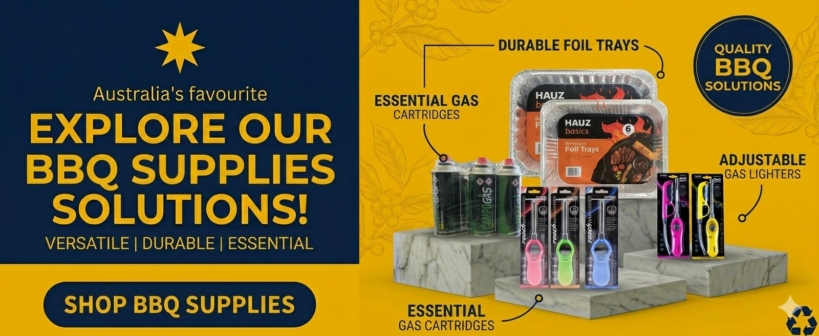BBQ supplies wholesale Australia including barbecue accessories, disposable BBQ products, outdoor catering supplies and food service essentials.