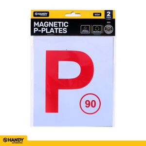 Plate P NSW Red Magnetic 2pk - Image 1